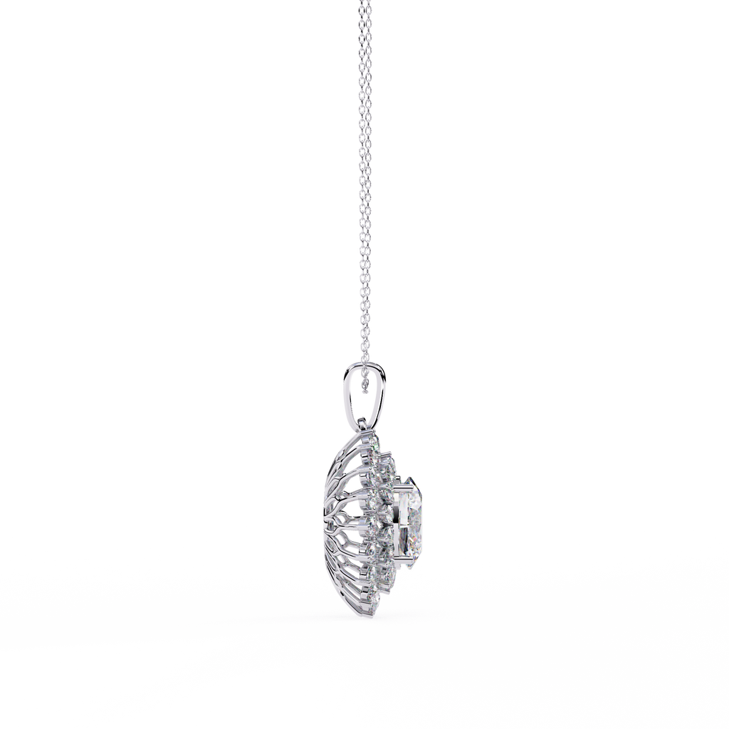 Collar de tenis con diamantes redondos cultivados en laboratorio