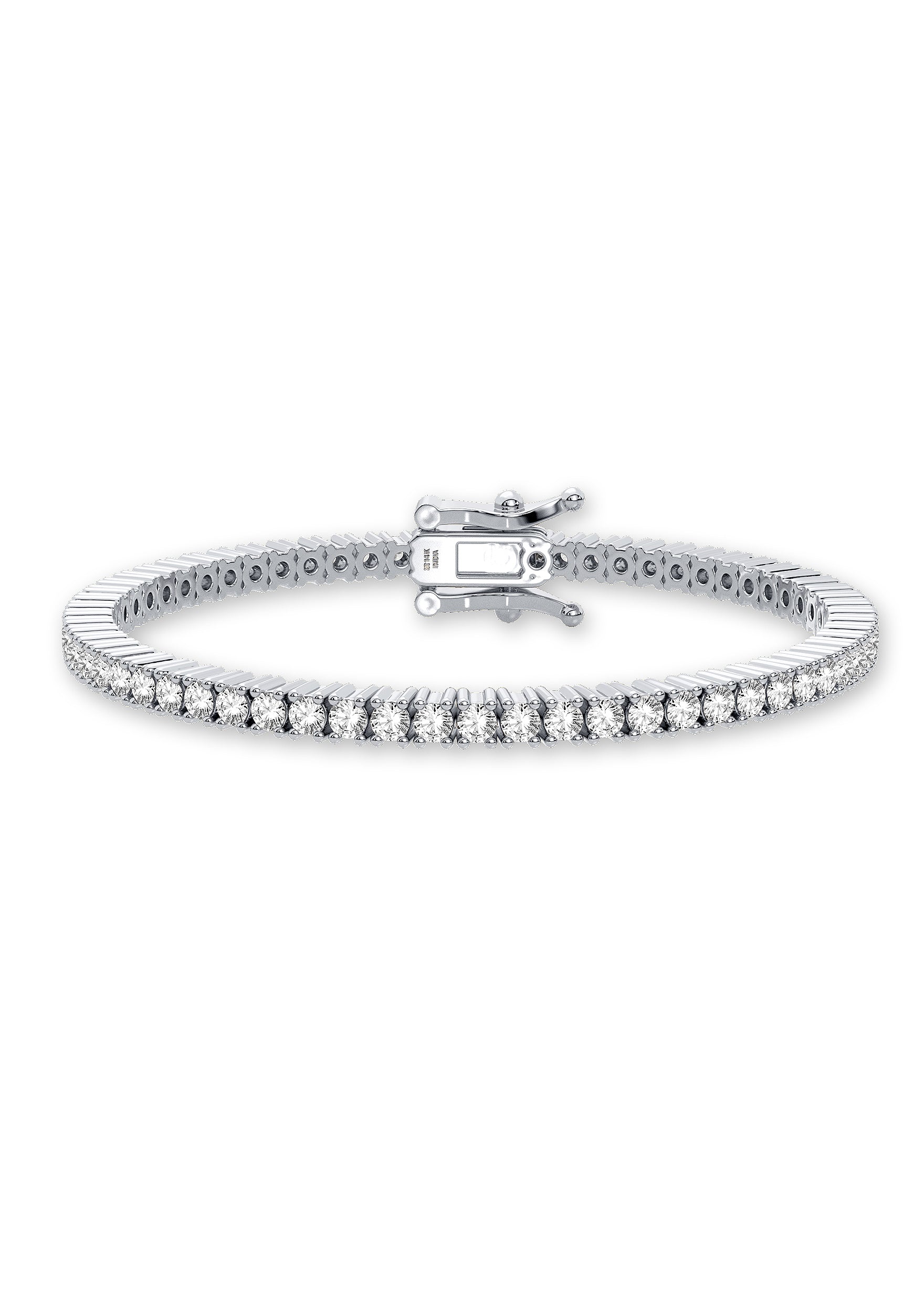 Pulsera de tenis con diamantes cultivados en laboratorio (4 ct - 5 ct)