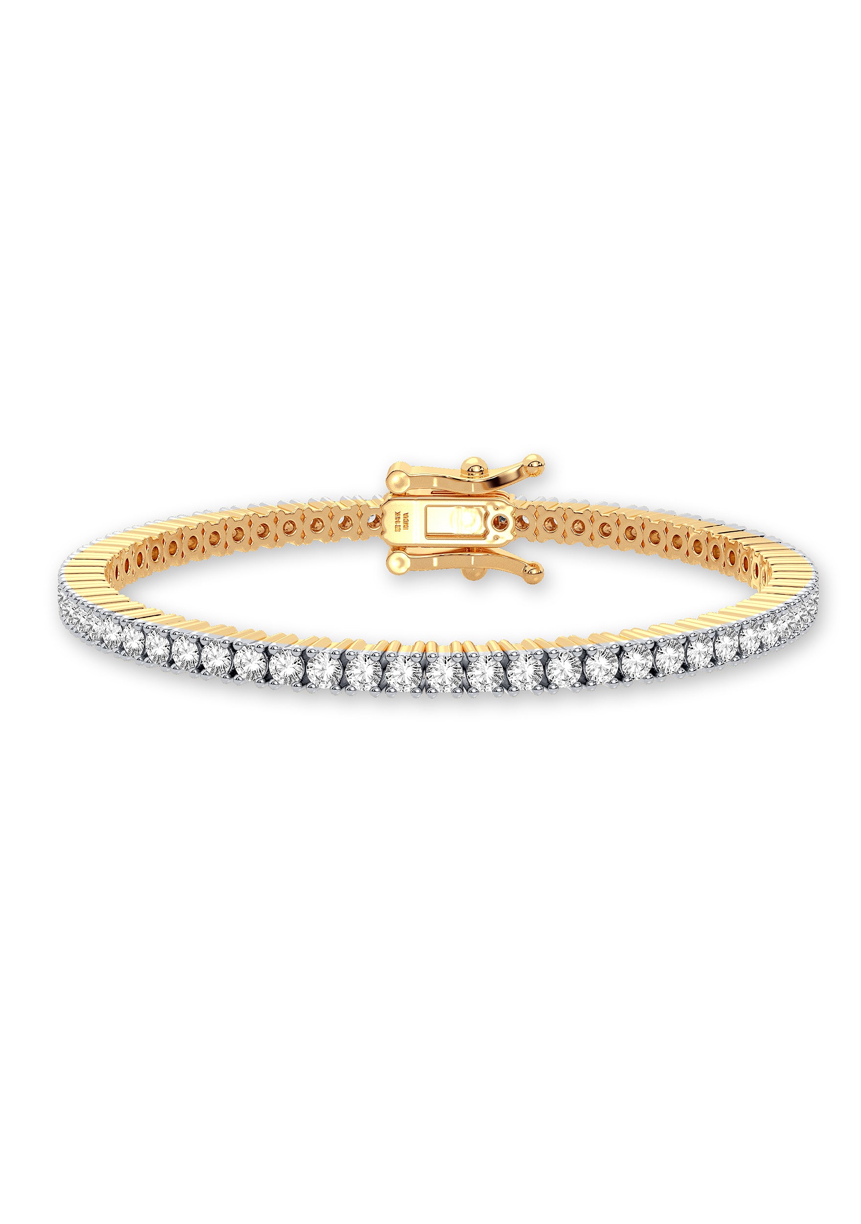 Pulsera de tenis con diamantes cultivados en laboratorio (4 ct - 5 ct)