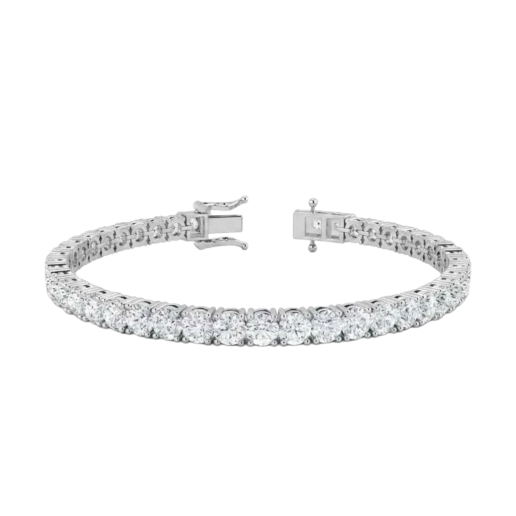 IGI Certified 10.00 Carat Lab Grown Diamond Tennis Bracelet