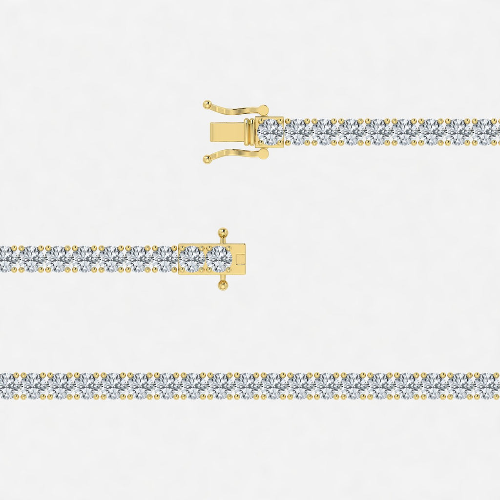 3 Carat Lab Grown Diamond Tennis Bracelet 7 Inch