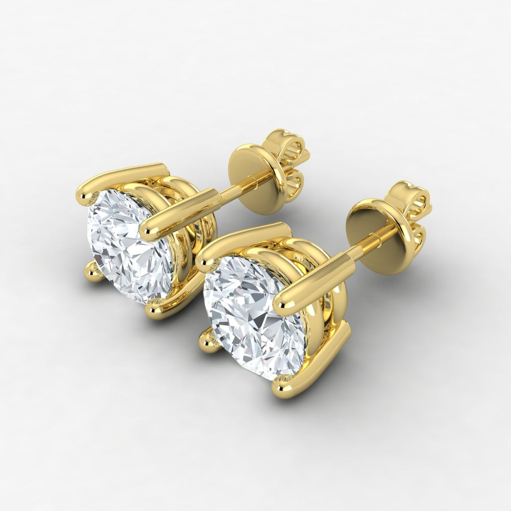 IGI 3.00ct Lab Grown Diamond Classic Studs Push Back