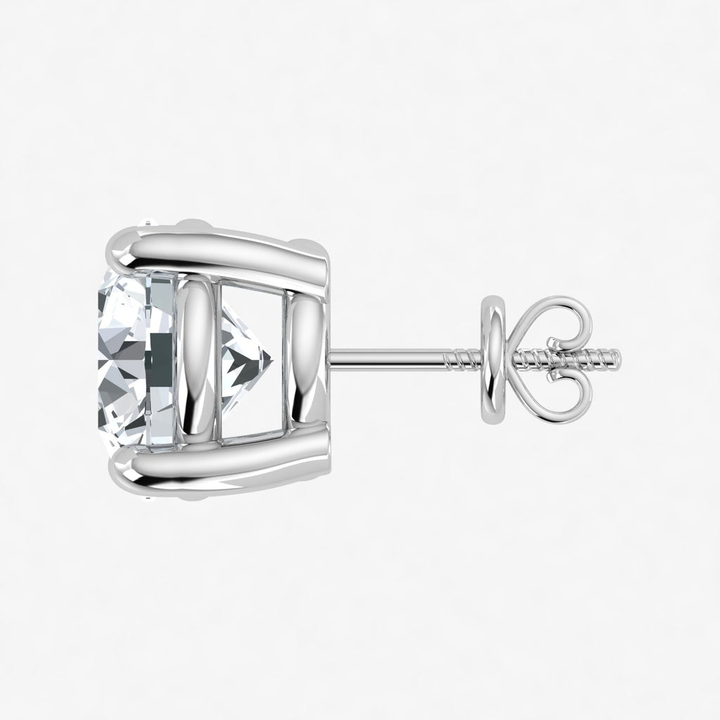 IGI Lab-Grown Diamond Stud Earrings (4ct & 5ct) Screw Back