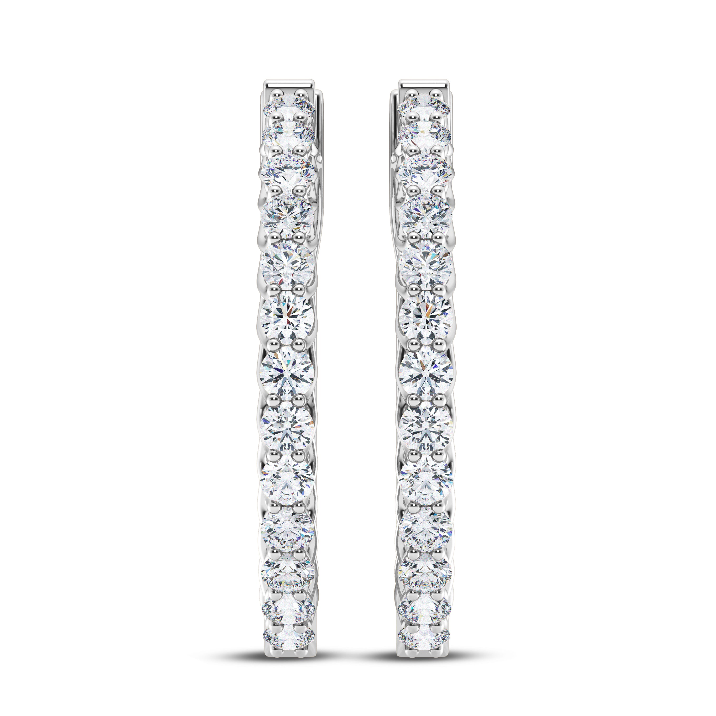 Lab Grown Diamond Hoop Earrings