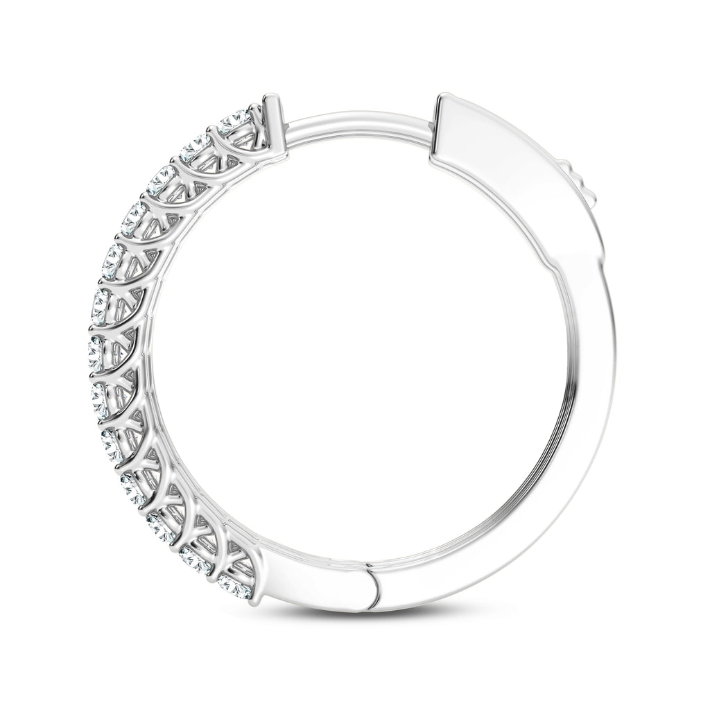 Lab Grown Diamond Hoop Earrings
