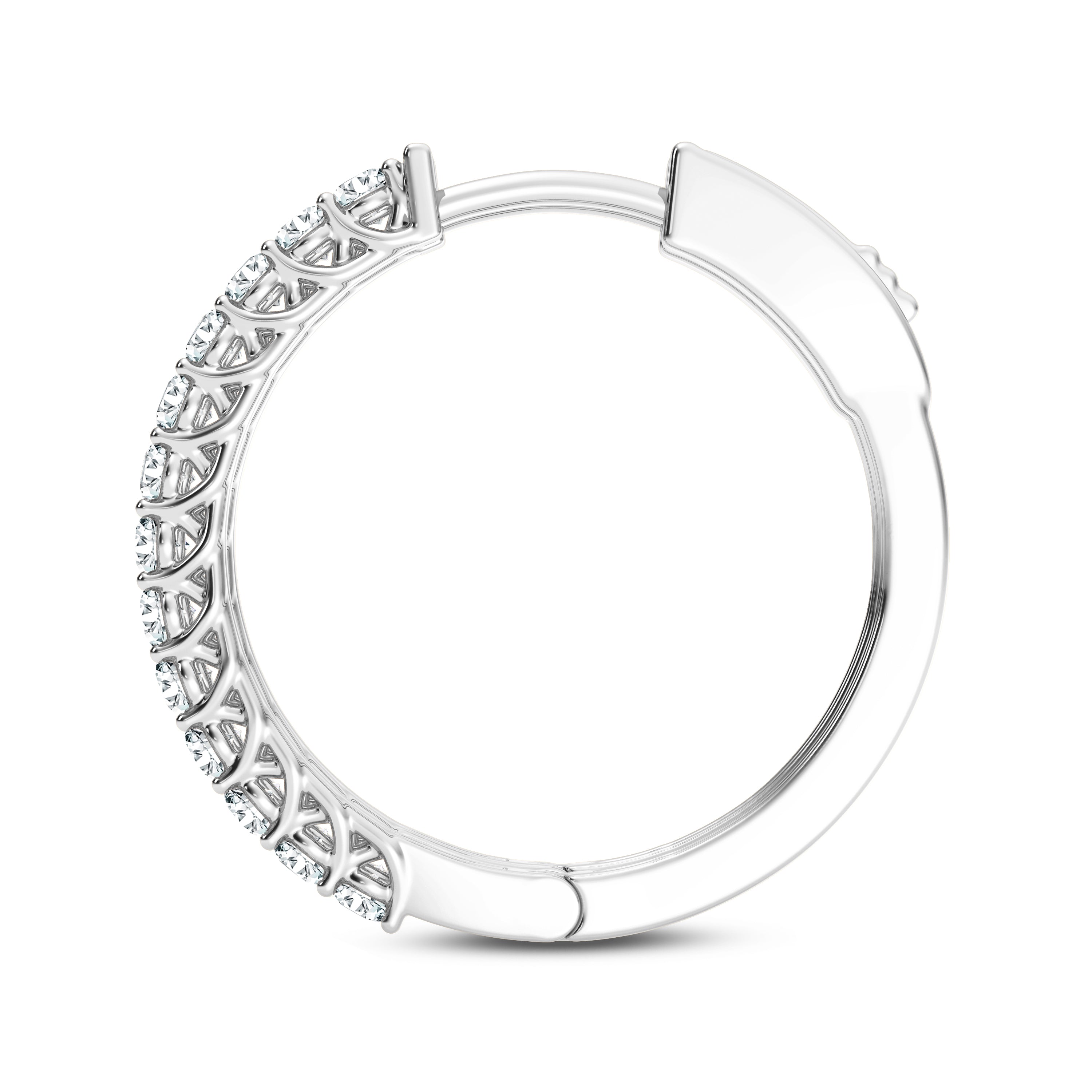 Lab Grown Diamond Hoop Earrings