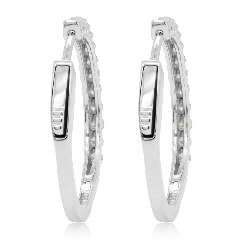 Lab Grown Diamond Hoop Earrings