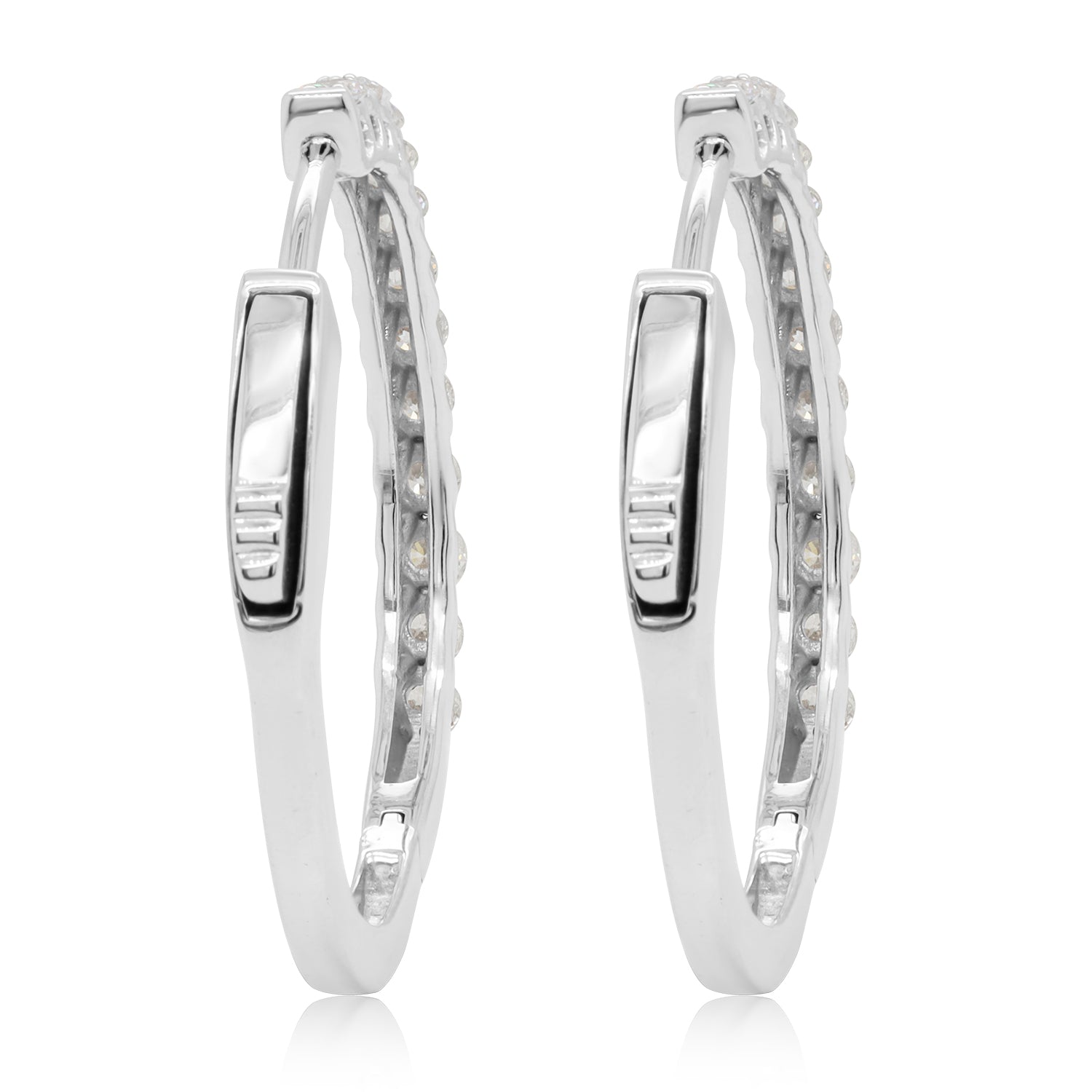 Lab Grown Diamond Hoop Earrings