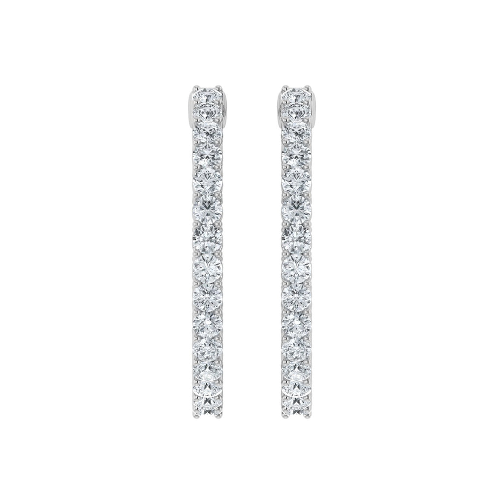 Lab Grown Diamond Inside Out Hoop Earrings (0.50ct-2.00ct)
