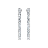 Lab Grown Diamond Inside Out Hoop Earrings (0.50ct-2.00ct)