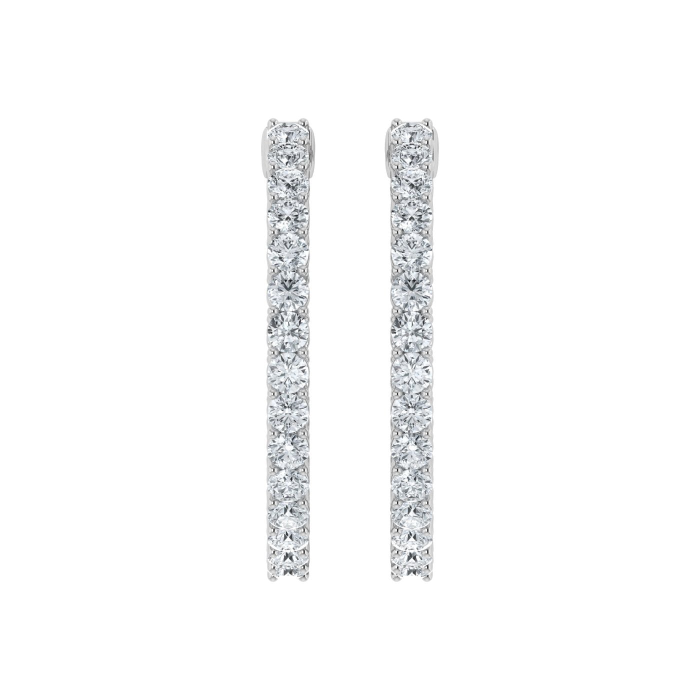 Lab Grown Diamond Inside Out Hoop Earrings (0.50ct-2.00ct)