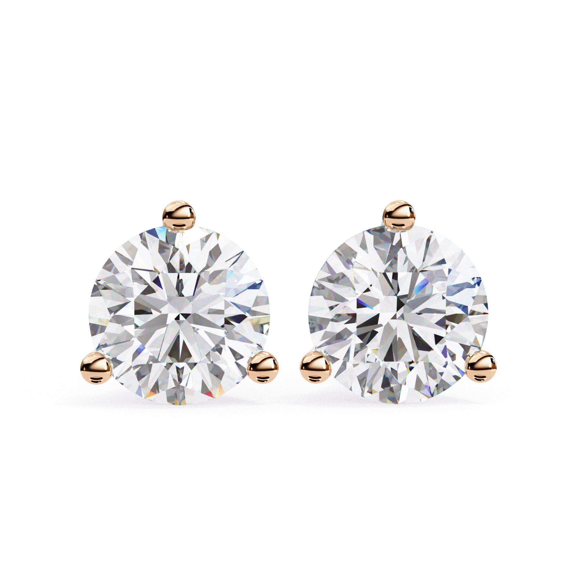 IGI 2.50ct Lab Grown Diamond Classic Brilliance Studs