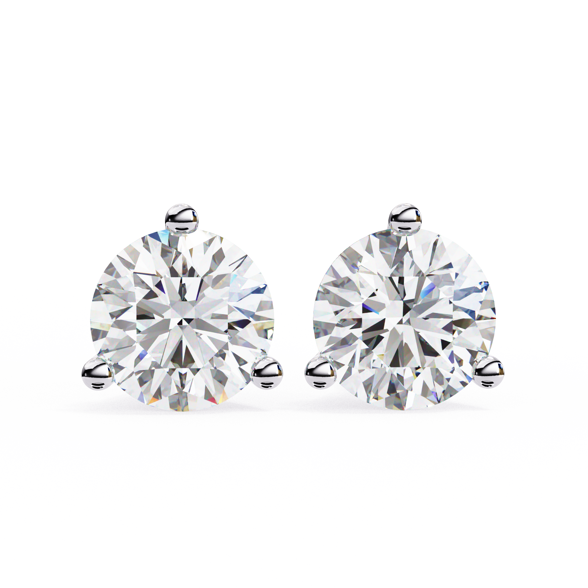 IGI 2.50ct Lab Grown Diamond Classic Brilliance Studs