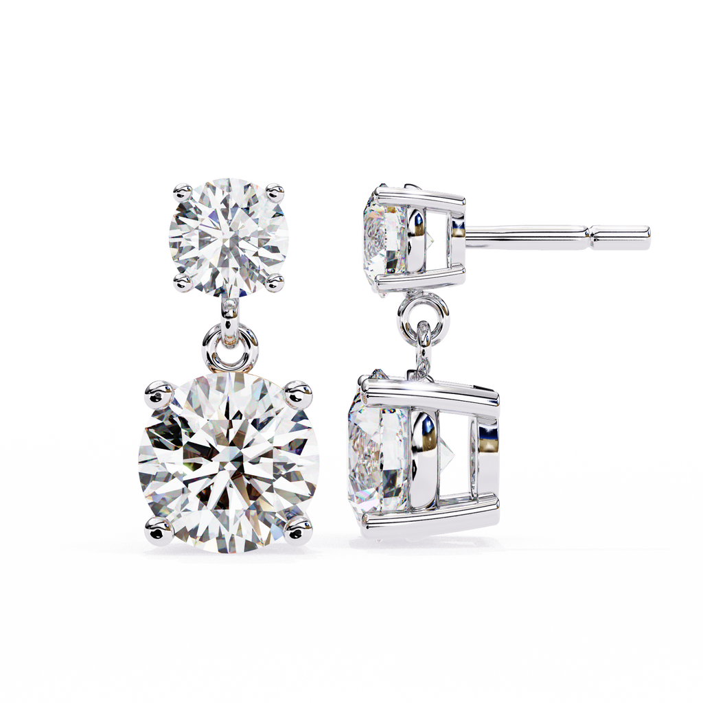 IGI 4ct Lab Grown Diamond Twinkling Treasures Drop Earrings