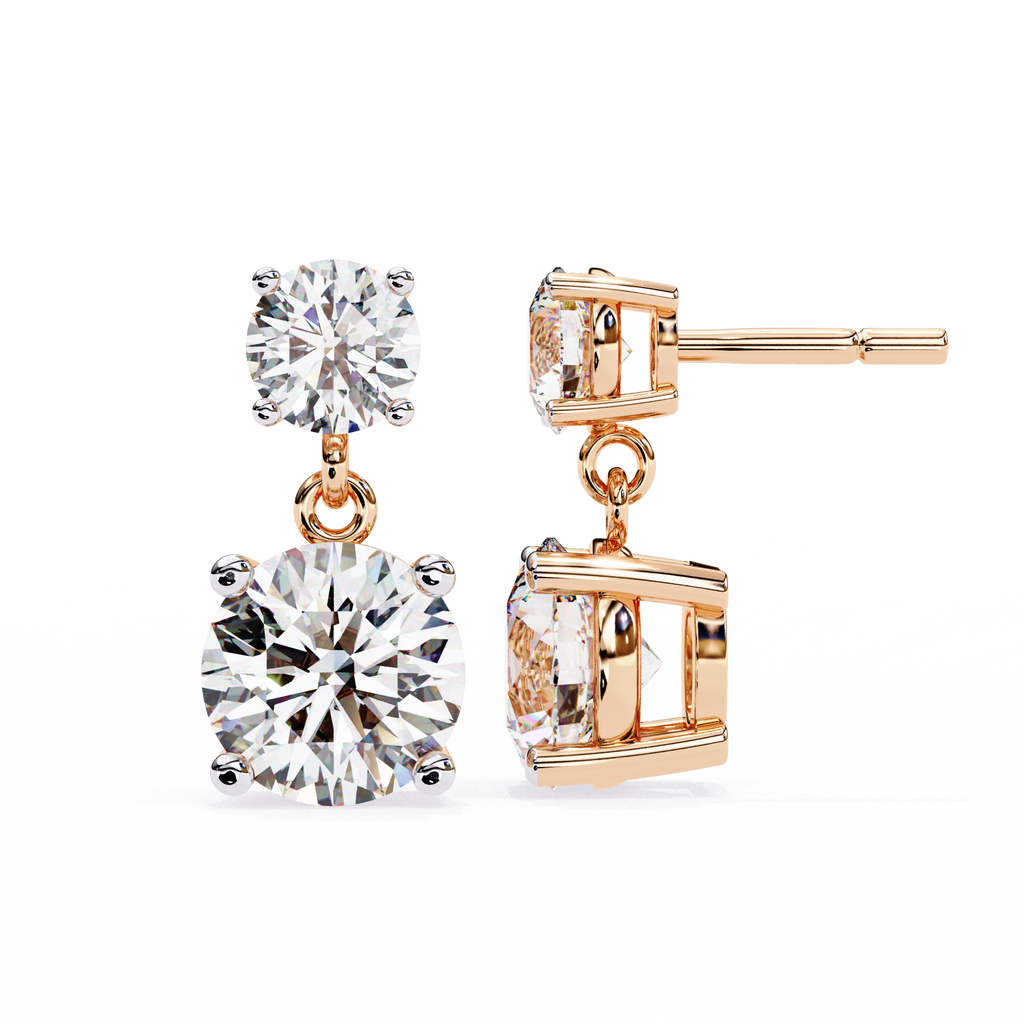 IGI 4ct Lab Grown Diamond Twinkling Treasures Drop Earrings