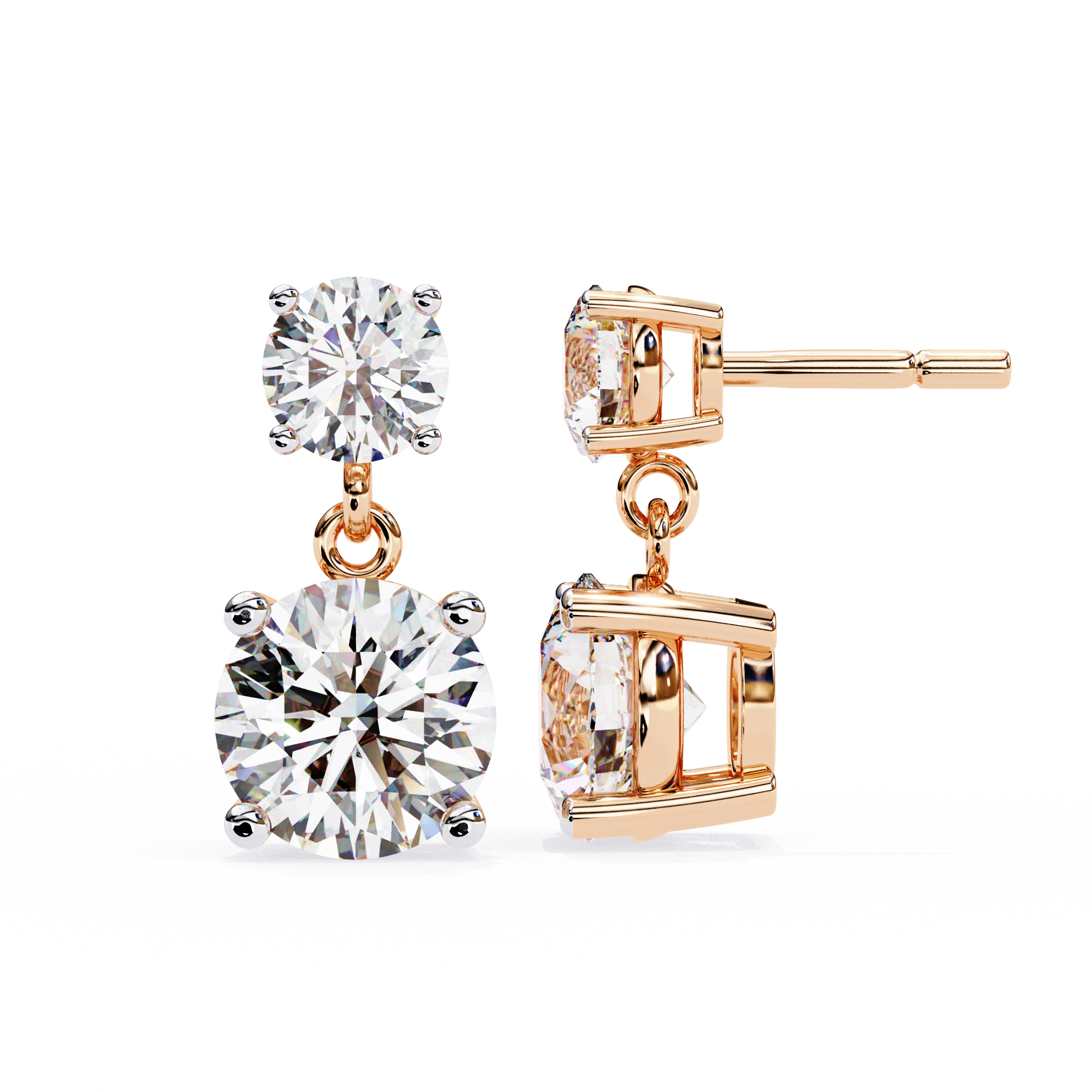 IGI 4ct Lab Grown Diamond Twinkling Treasures Drop Earrings