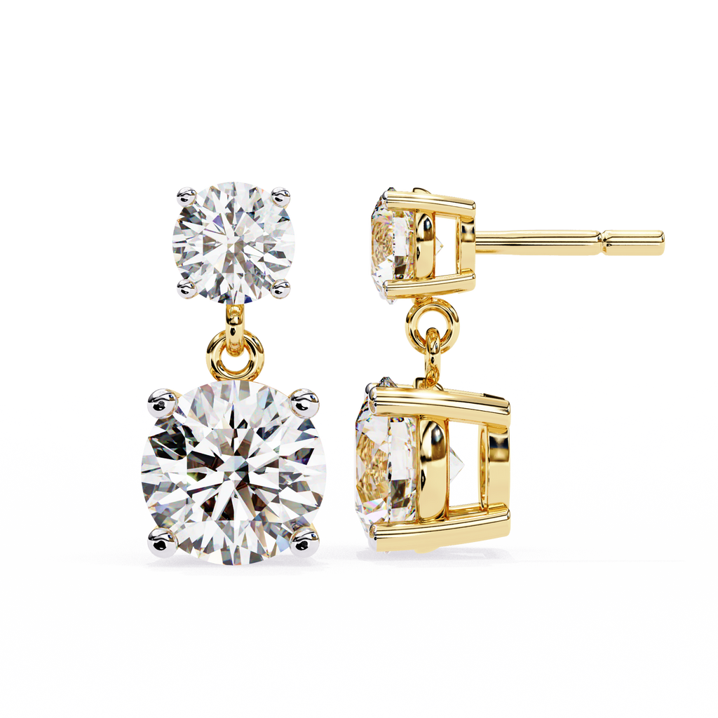 IGI 4ct Lab Grown Diamond Twinkling Treasures Drop Earrings