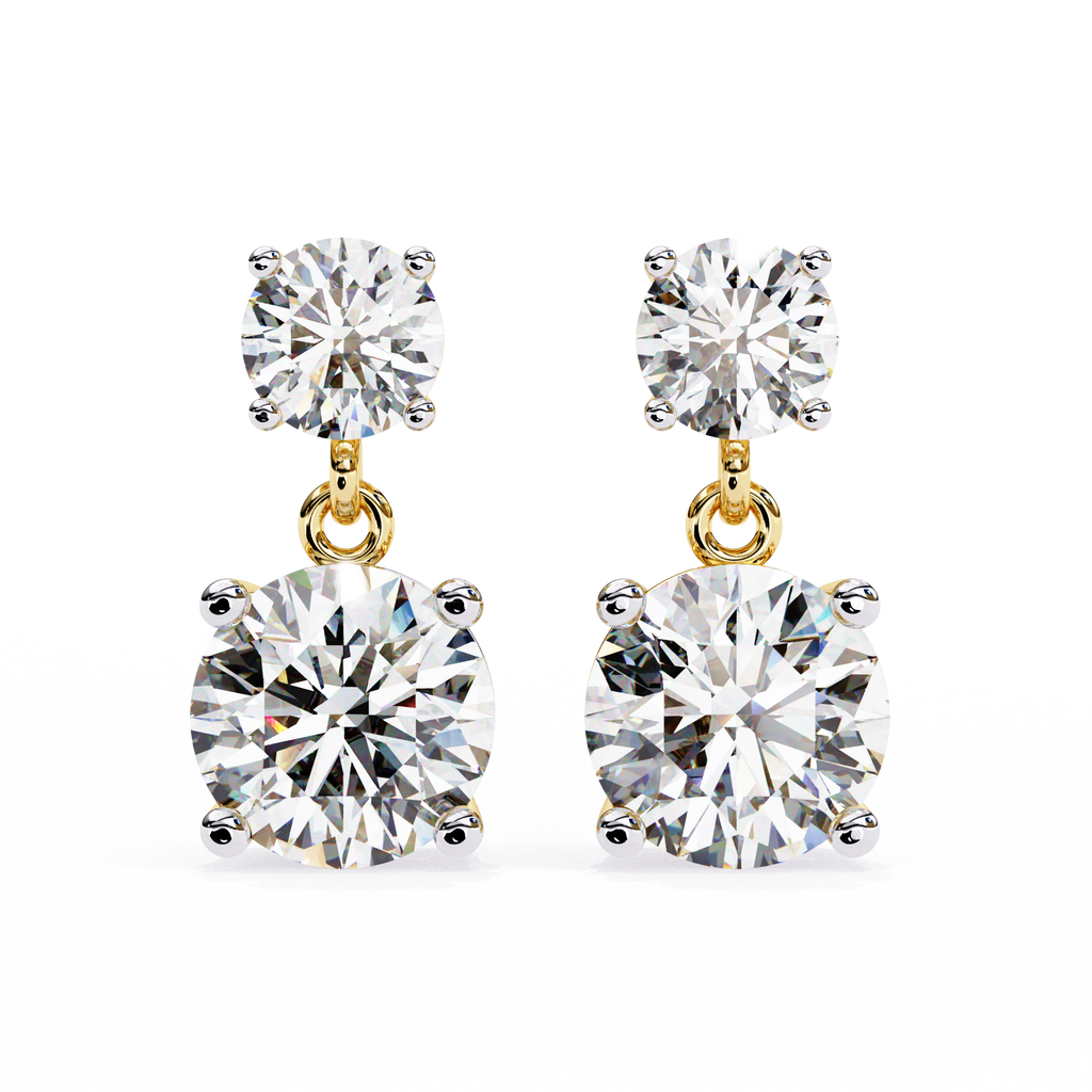 IGI 4ct Lab Grown Diamond Twinkling Treasures Drop Earrings