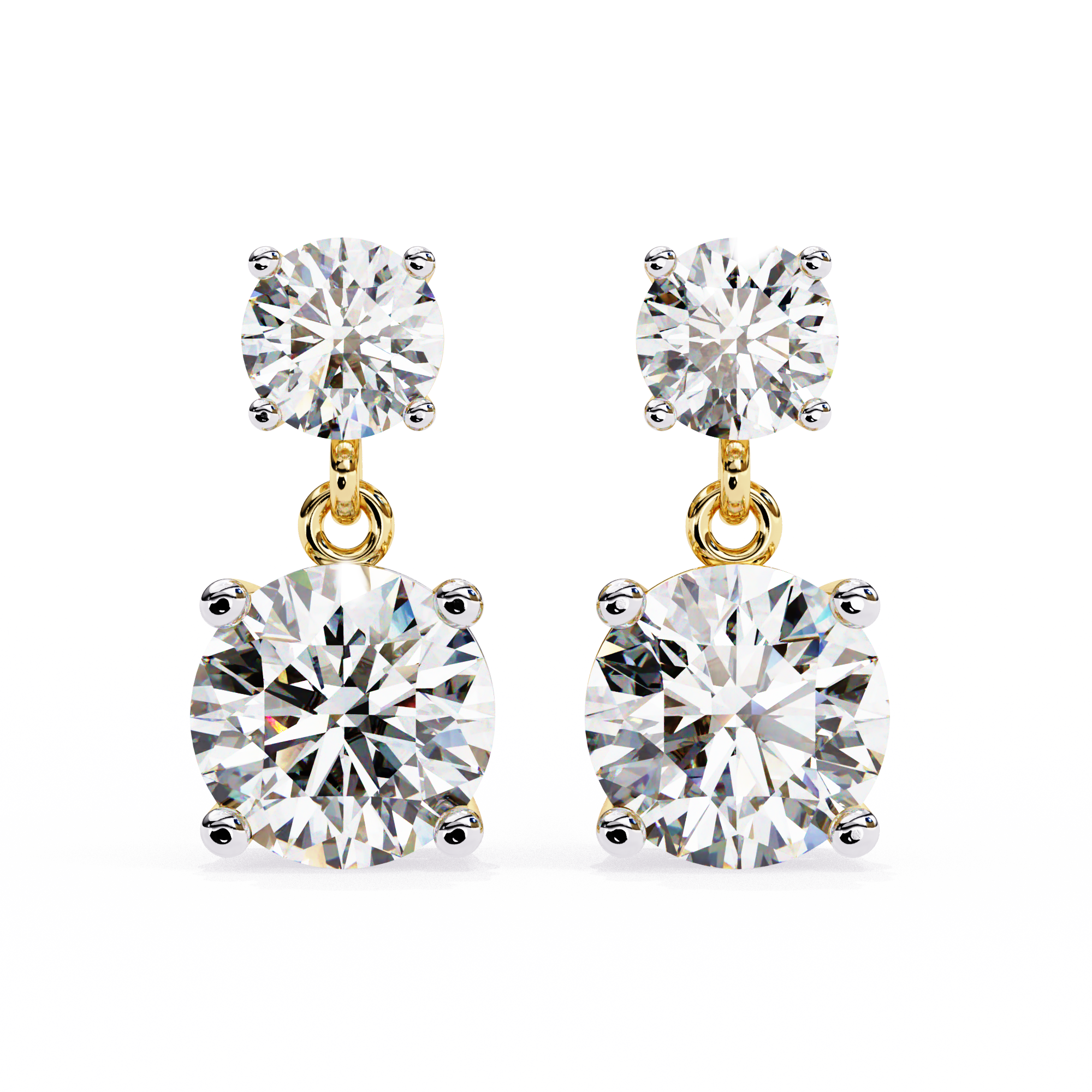 IGI 4ct Lab Grown Diamond Twinkling Treasures Drop Earrings