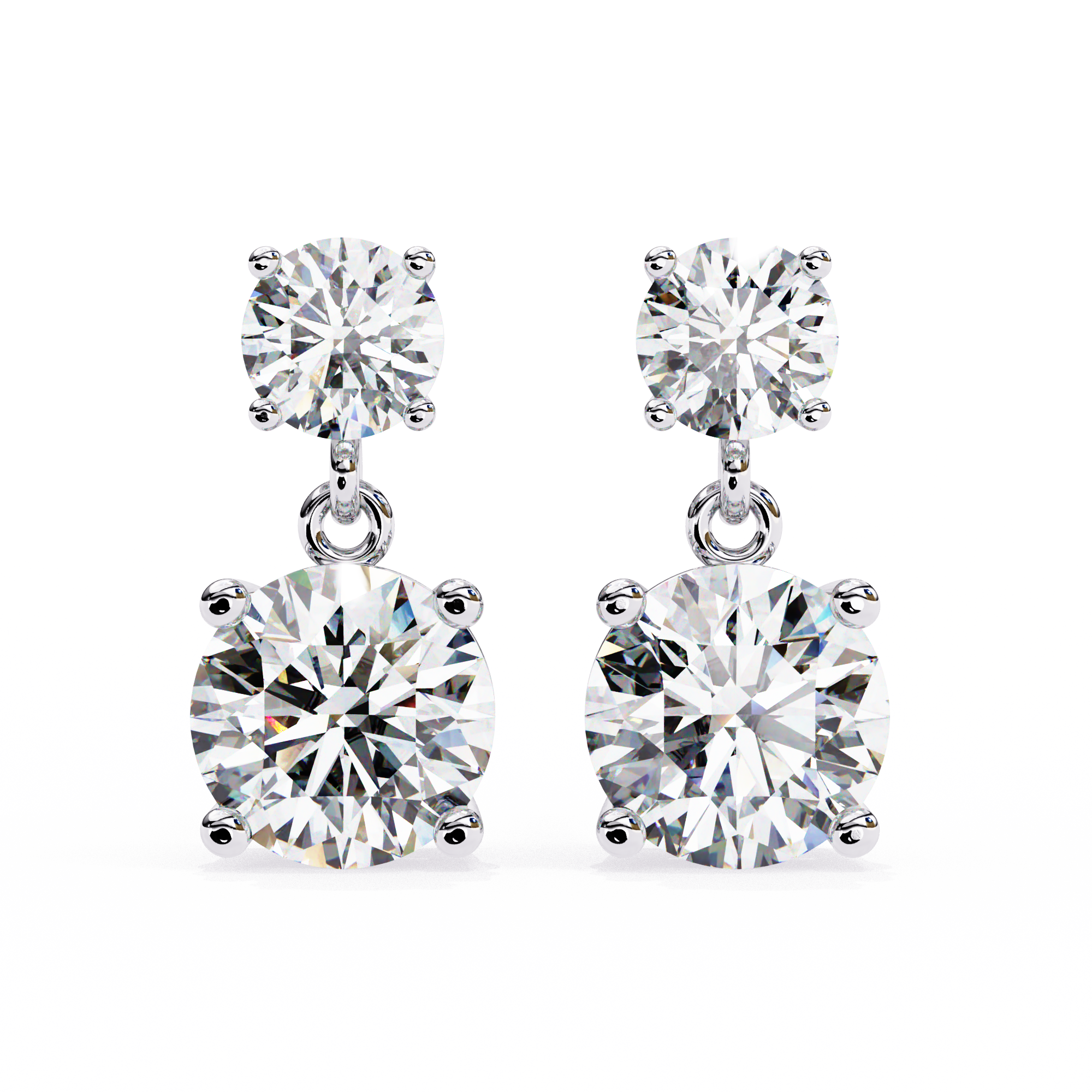 IGI 4ct Lab Grown Diamond Twinkling Treasures Drop Earrings