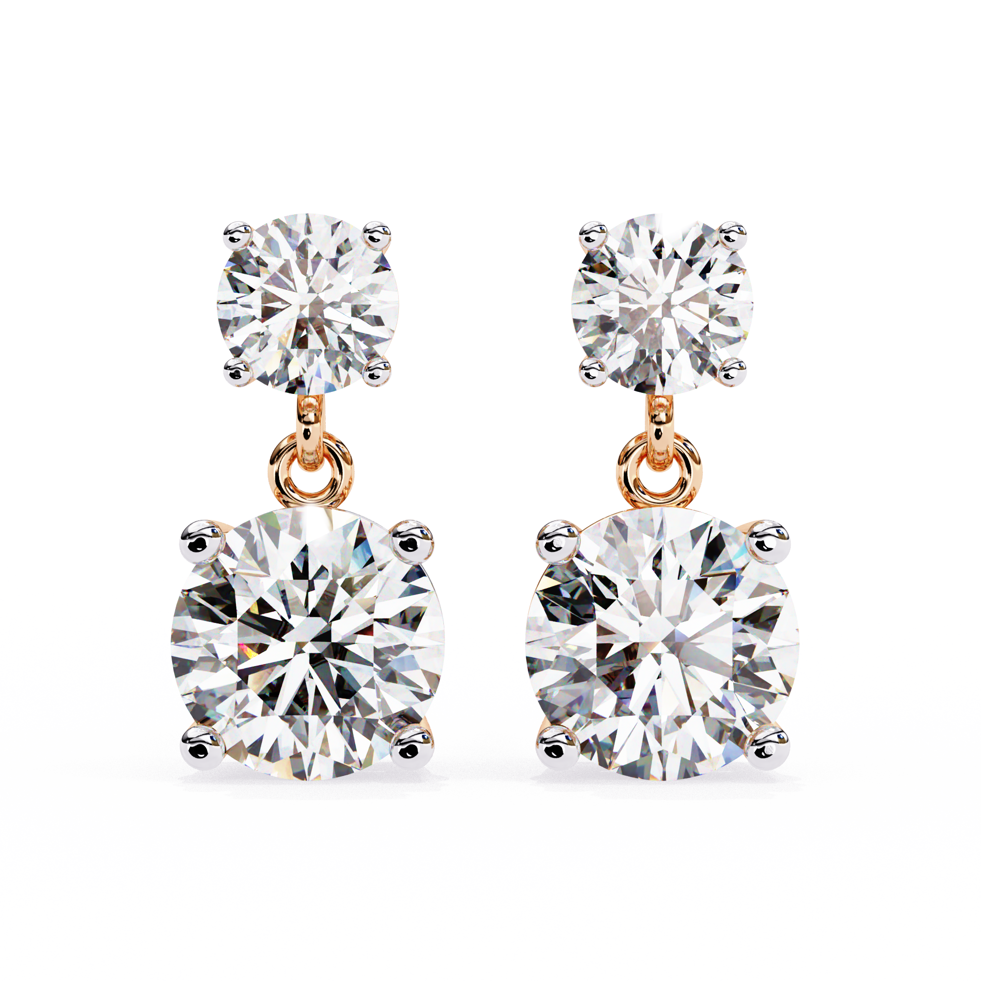IGI 4ct Lab Grown Diamond Twinkling Treasures Drop Earrings