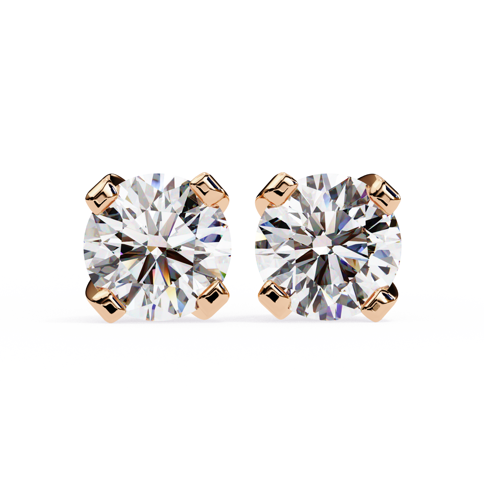 IGI 2.50ct Lab-Grown Diamond Solid Prongs Earrings
