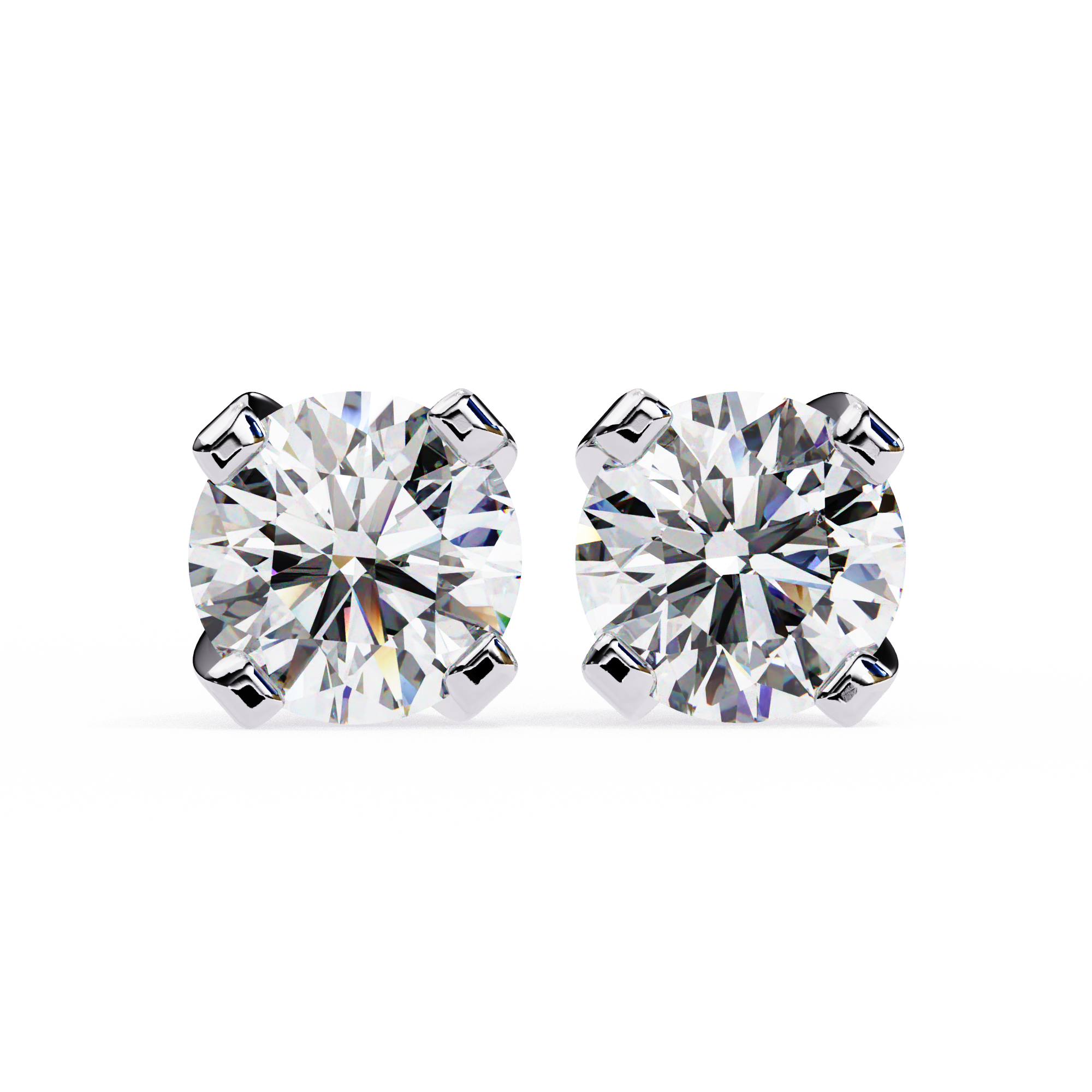 IGI 2.50ct Lab-Grown Diamond Solid Prongs Earrings