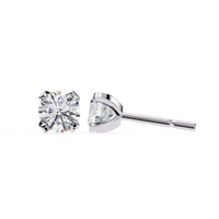 Pendientes de diamantes macizos cultivados en laboratorio de 2,50 ct