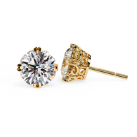 IGI 2.50ct Lab-Grown Diamond Classical Solitaire Earrings