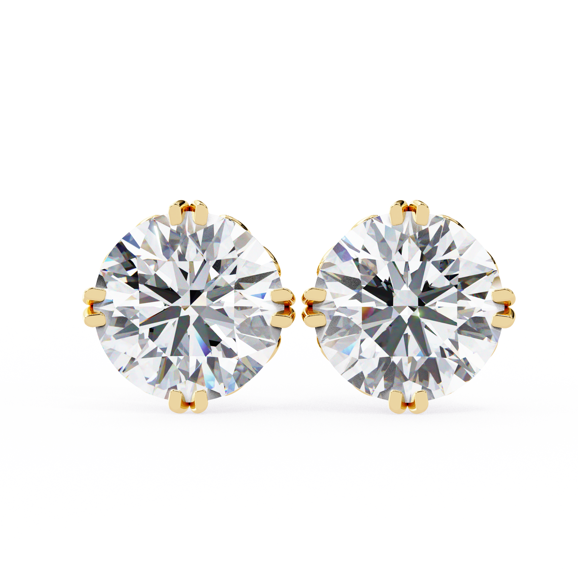 IGI 2.50ct Lab-Grown Diamond Classical Solitaire Earrings