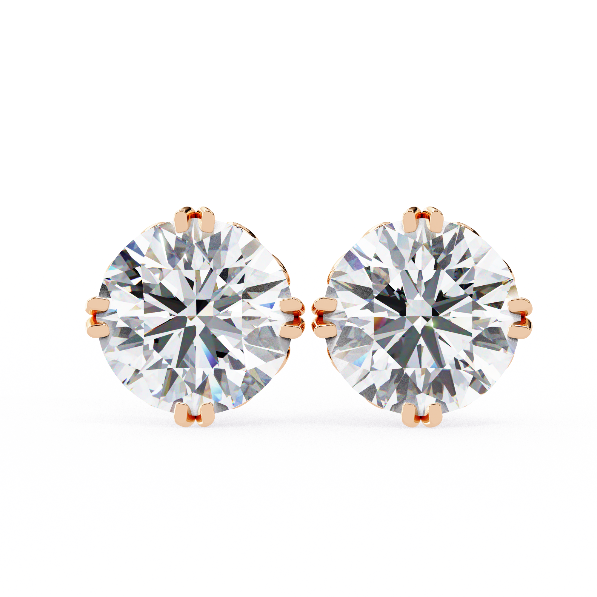 IGI 2.50ct Lab-Grown Diamond Classical Solitaire Earrings