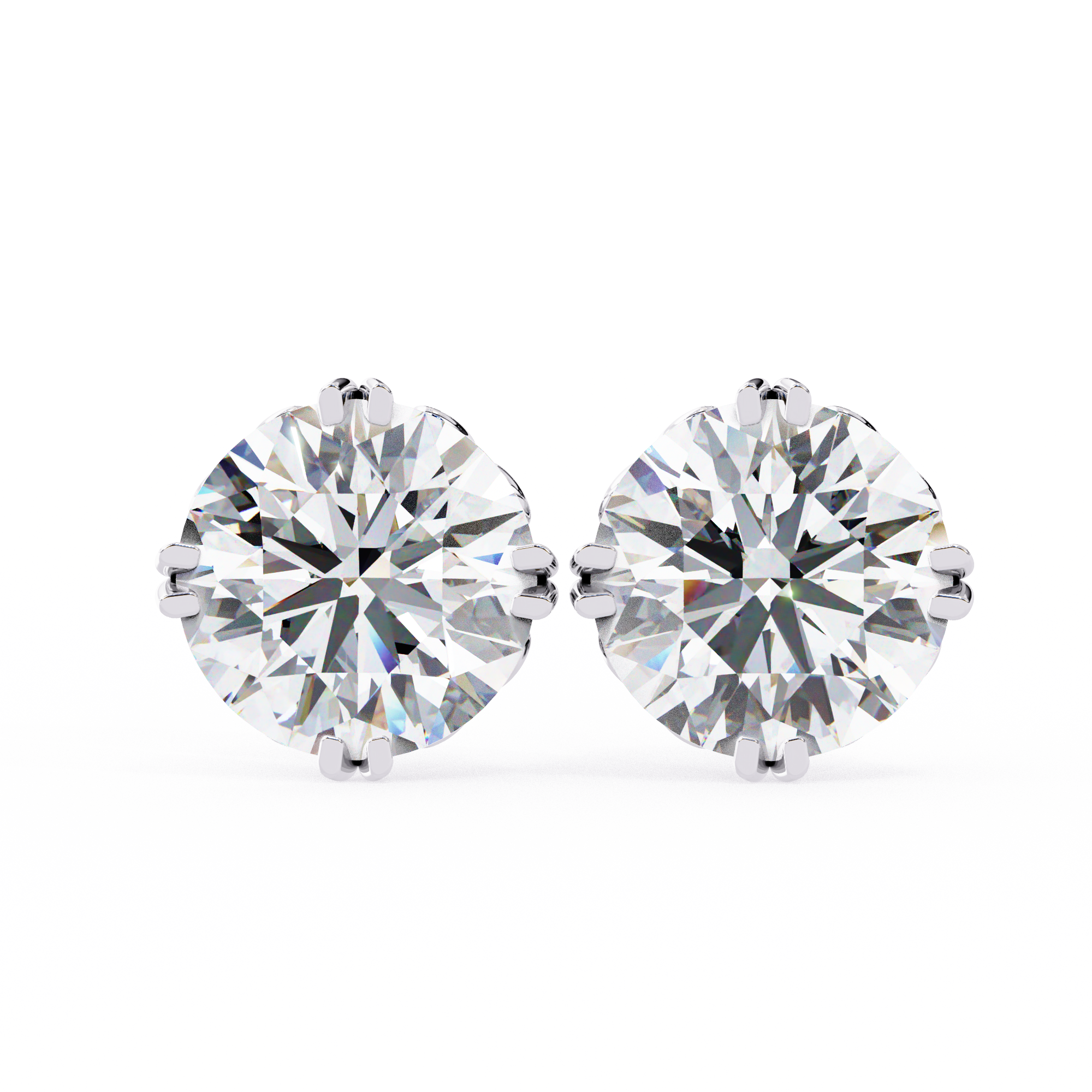 IGI 2.50ct Lab-Grown Diamond Classical Solitaire Earrings