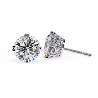 IGI 2.50ct Lab-Grown Diamond Classical Solitaire Earrings