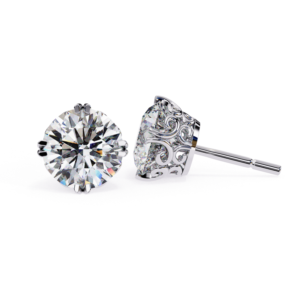IGI 2.50ct Lab-Grown Diamond Classical Solitaire Earrings