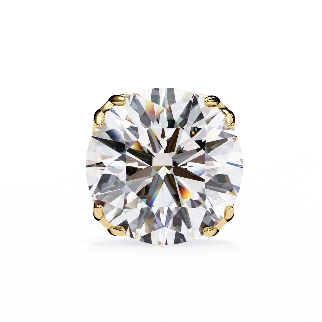 IGI 2.50ct Lab-Grown Diamond Cushion Dual-Prongs Studs