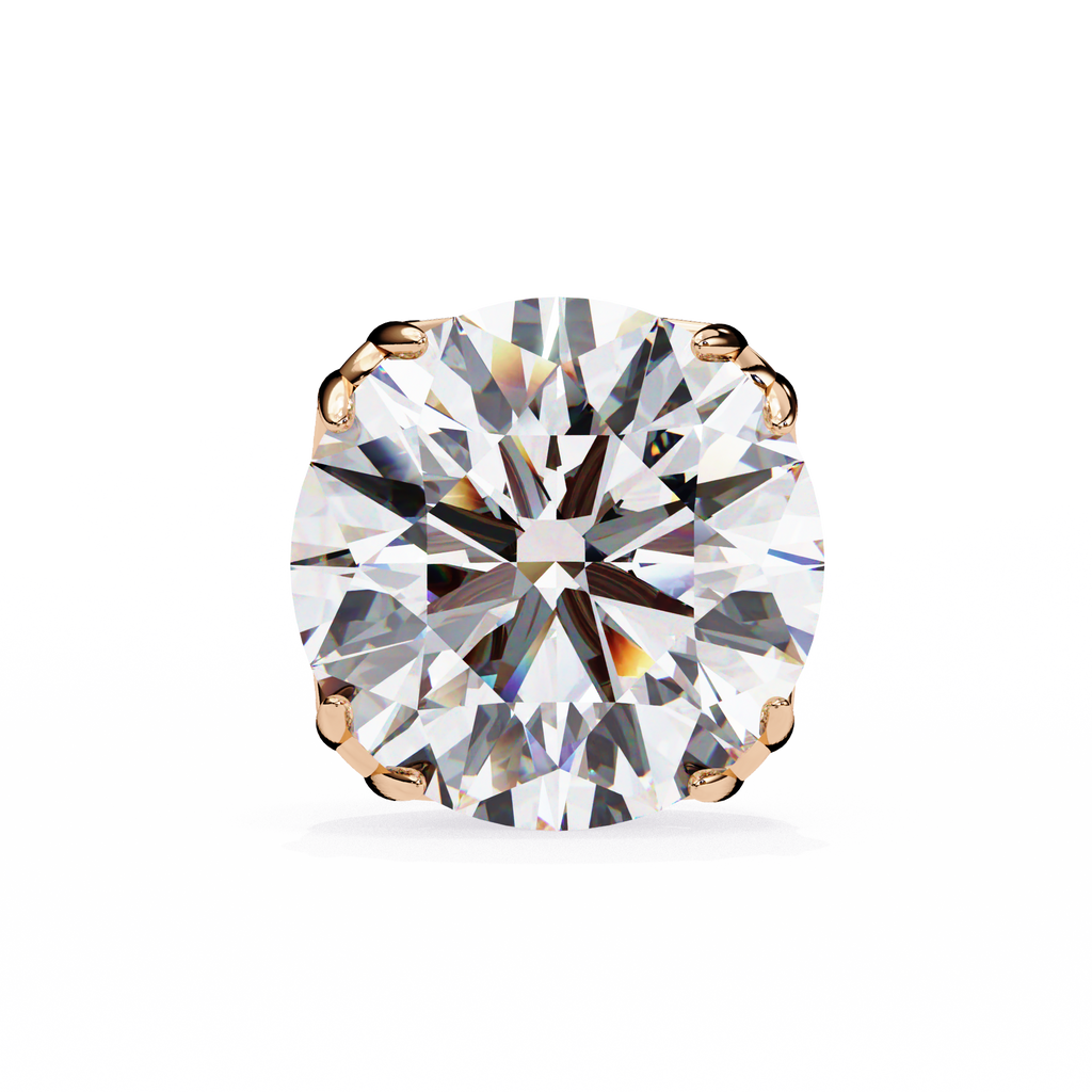 IGI 2.50ct Lab-Grown Diamond Cushion Dual-Prongs Studs