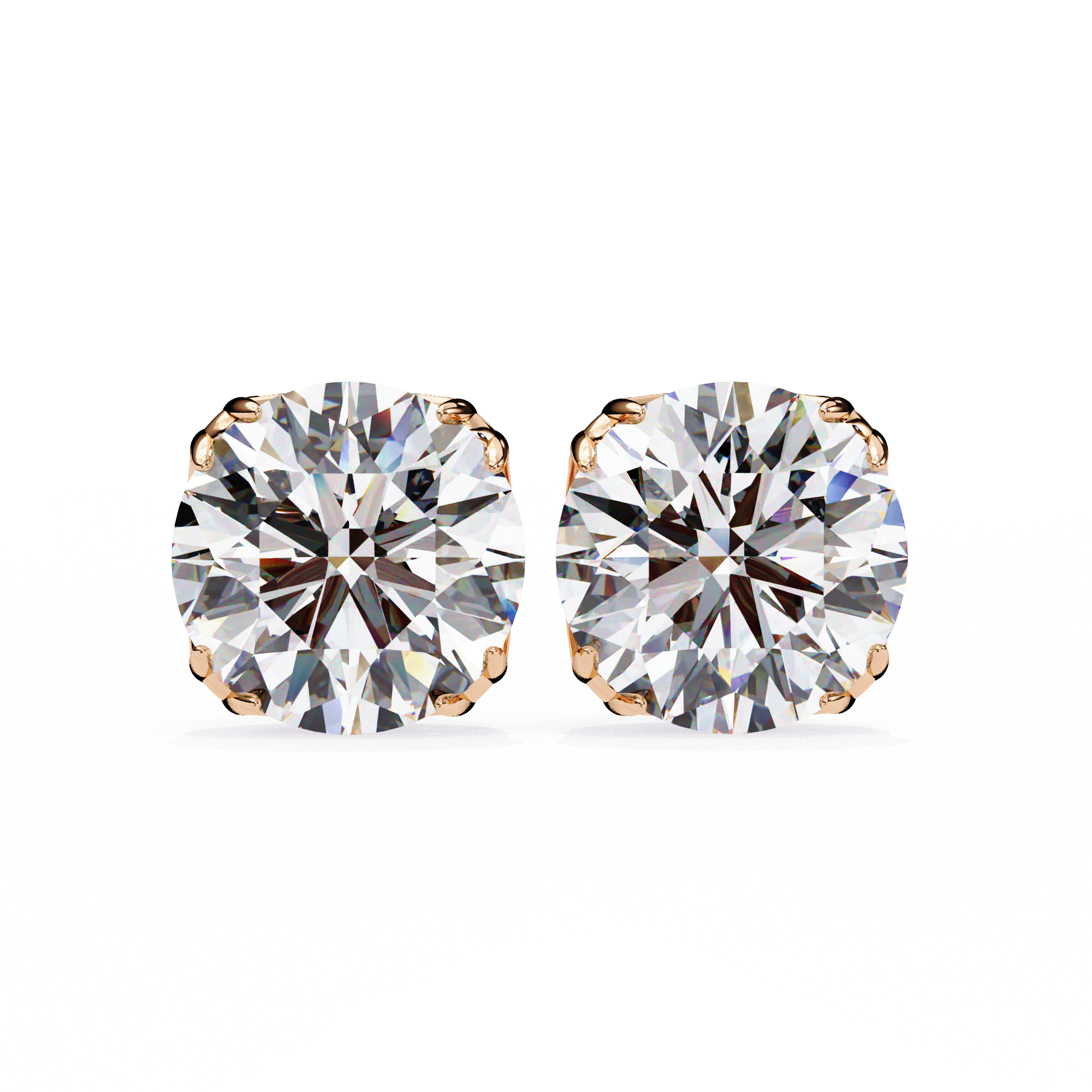 IGI 2.50ct Lab-Grown Diamond Cushion Dual-Prongs Studs
