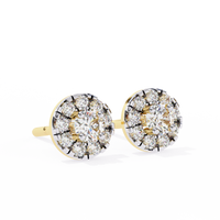 0.51ct Lab Grown Diamond Halo Studs