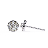 0.51ct Lab Grown Diamond Halo Studs