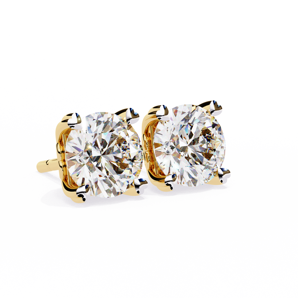 Pendientes con forma de corazón de diamantes cultivados en laboratorio de 2,50 ct