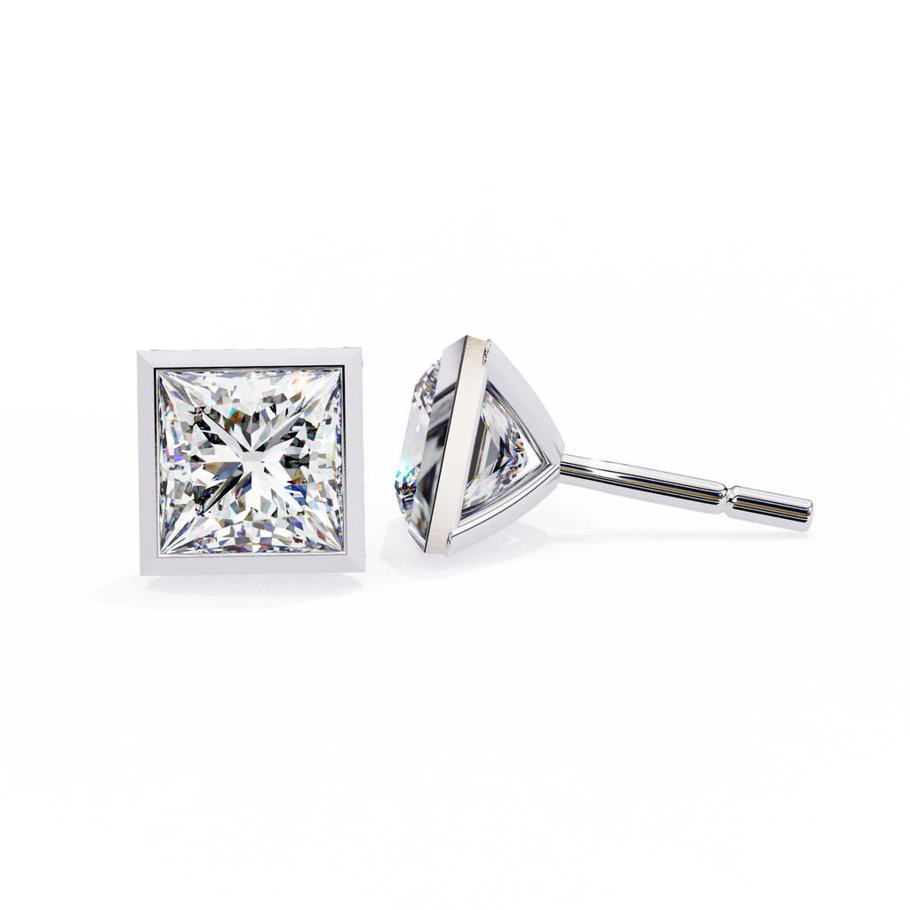 2 carat diamond stud earrings
