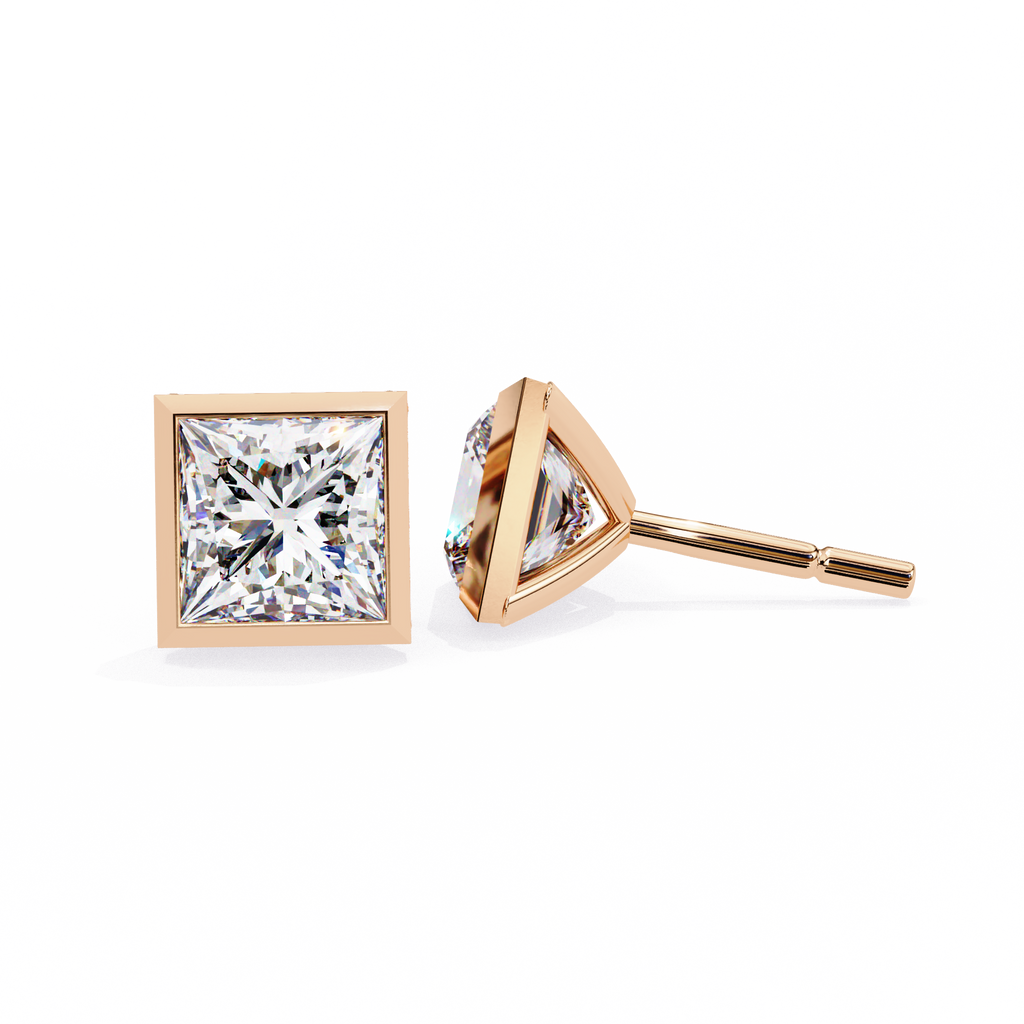 2 carat diamond stud earrings