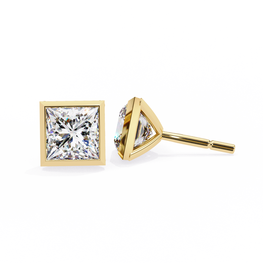 2 carat diamond stud earrings