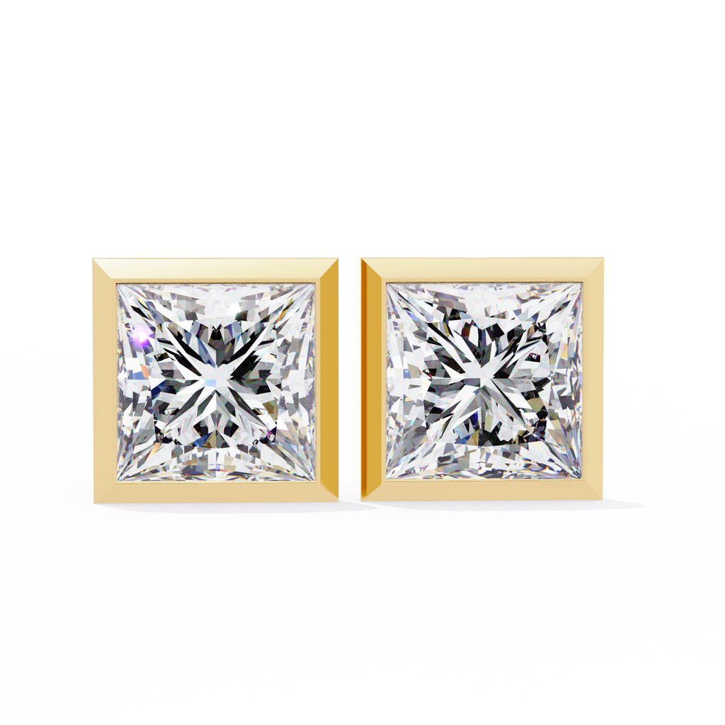 2 carat diamond stud earrings