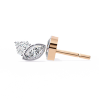 0.51ct Lab Grown Diamond Drop Leaf Earrings