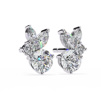 1.47ct Lab Grown Diamond Marquise Fancy Earrings