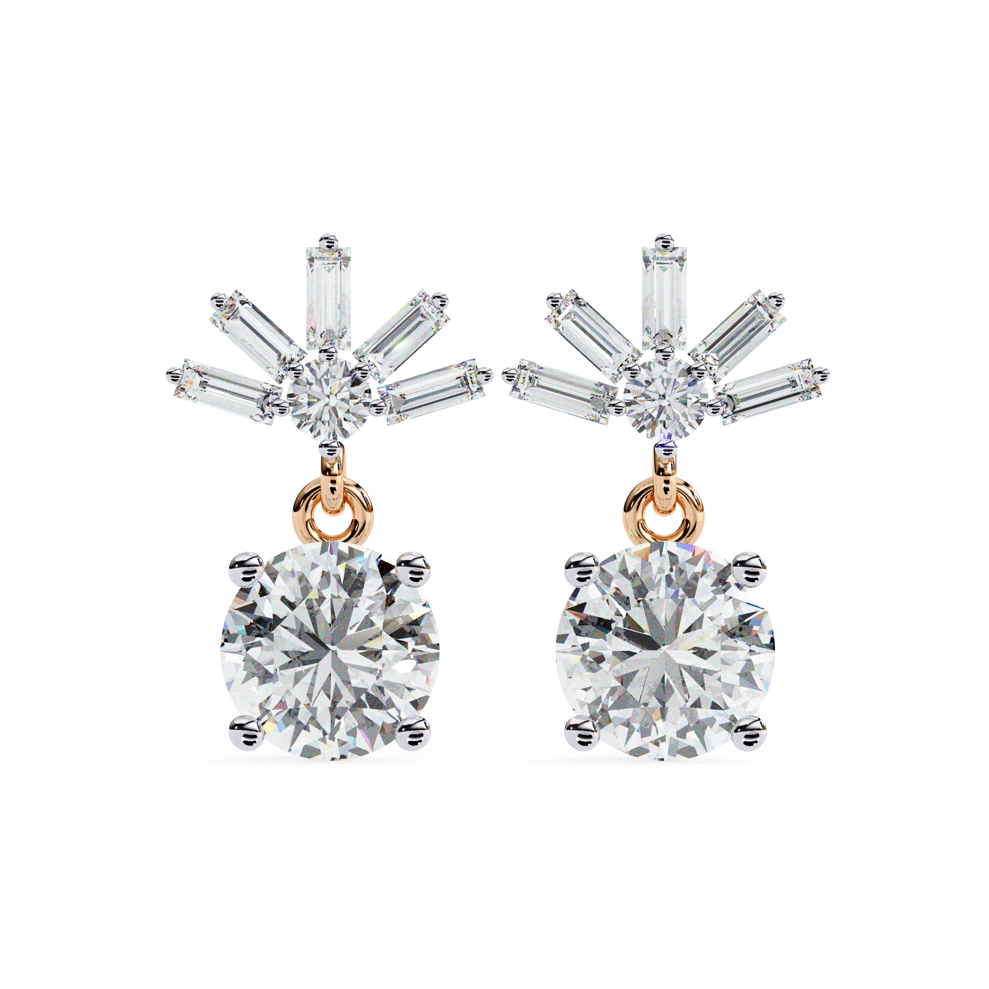 0.83ct Lab Grown Diamond Modern Marvel Earrings