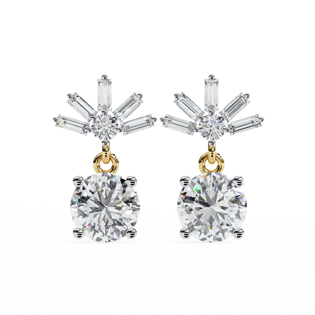 0.83ct Lab Grown Diamond Modern Marvel Earrings