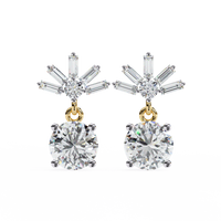 0.83ct Lab Grown Diamond Modern Marvel Earrings