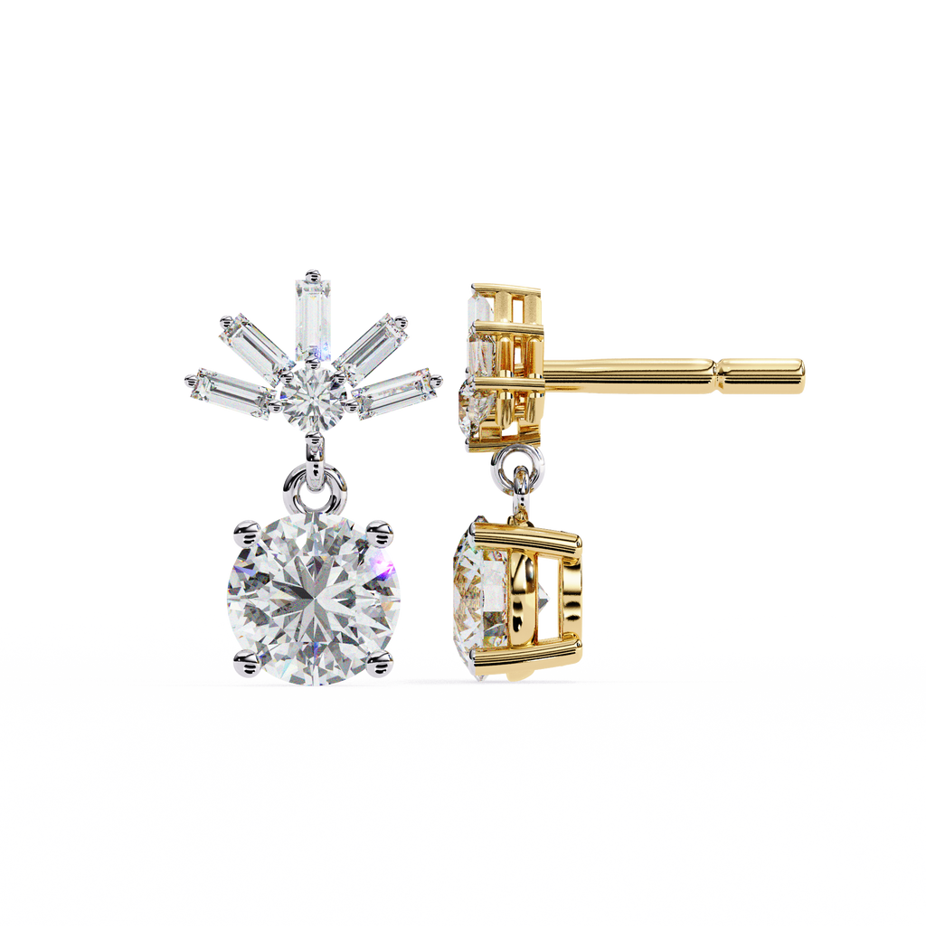 0.83ct Lab Grown Diamond Modern Marvel Earrings